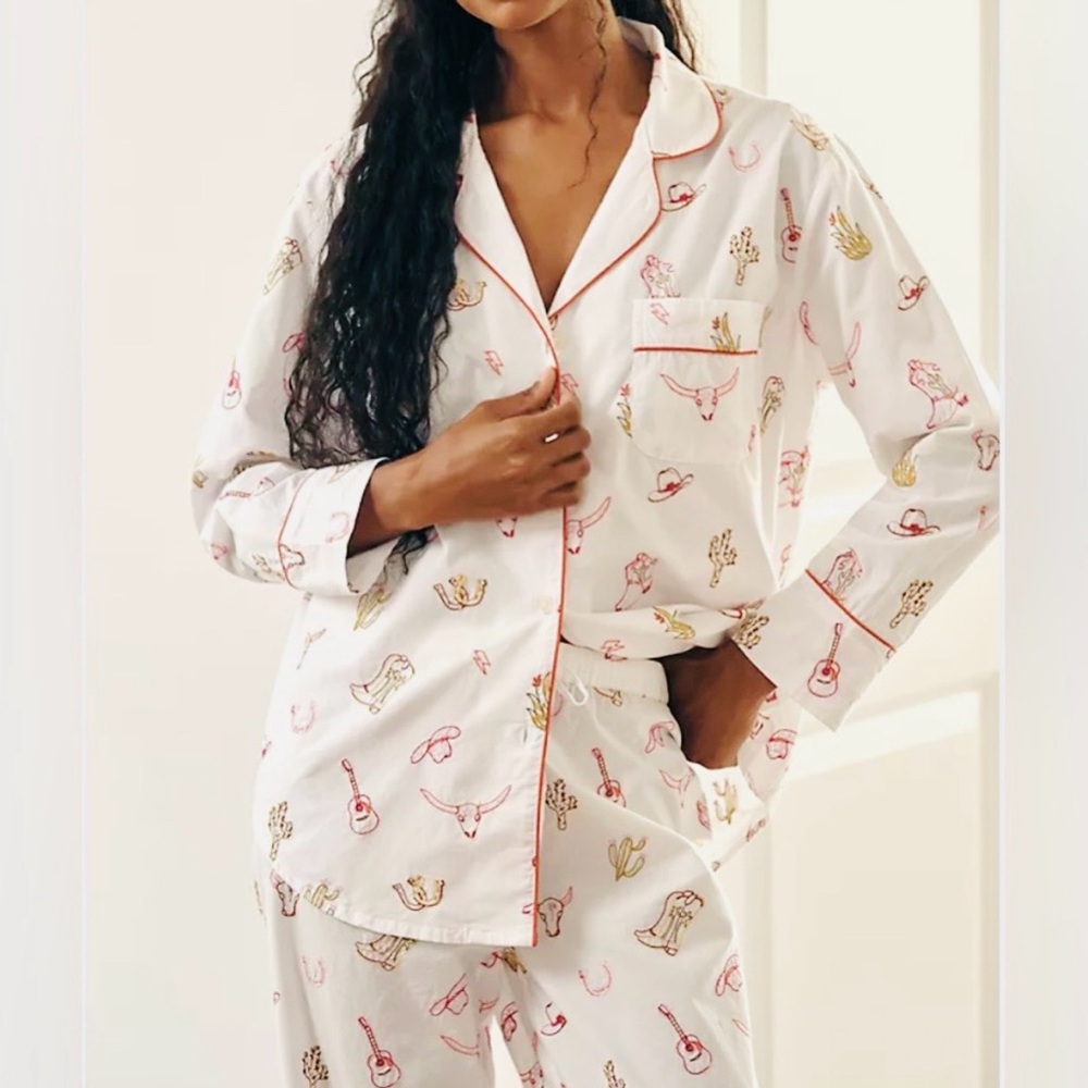 Anthropologie x Printfresh Western Pajama Set - Picture 10 of 11